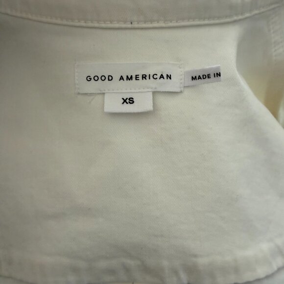 Boxy Shirt Crop Button Up Long Sleeve Top - Picture 7 of 8